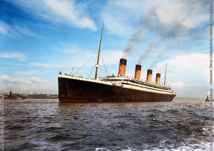 Titanic a color.
