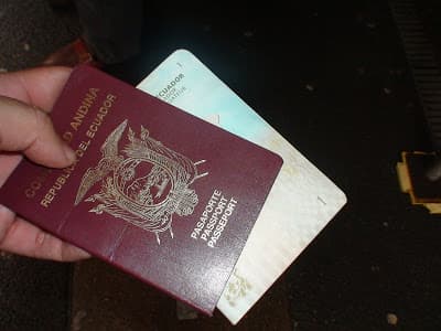 Asi estaba el pasaporte de Antonio Valencia