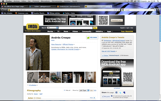 Crespo en el imdb.com