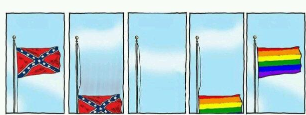 Cambio de bandera en EEUU